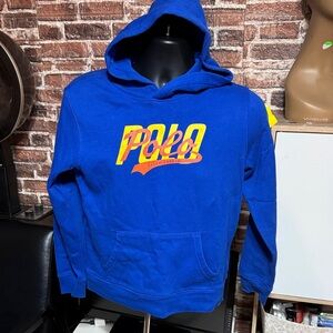Polo by Ralph Lauren Royal Blue Hoodie with Yellow Logo